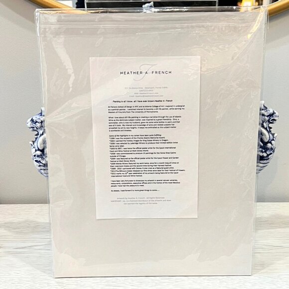 Artist Heather French GOLFTINI Golf Martini Matted Ready to Frame LE 22/50 Gift - Picture 6 of 7